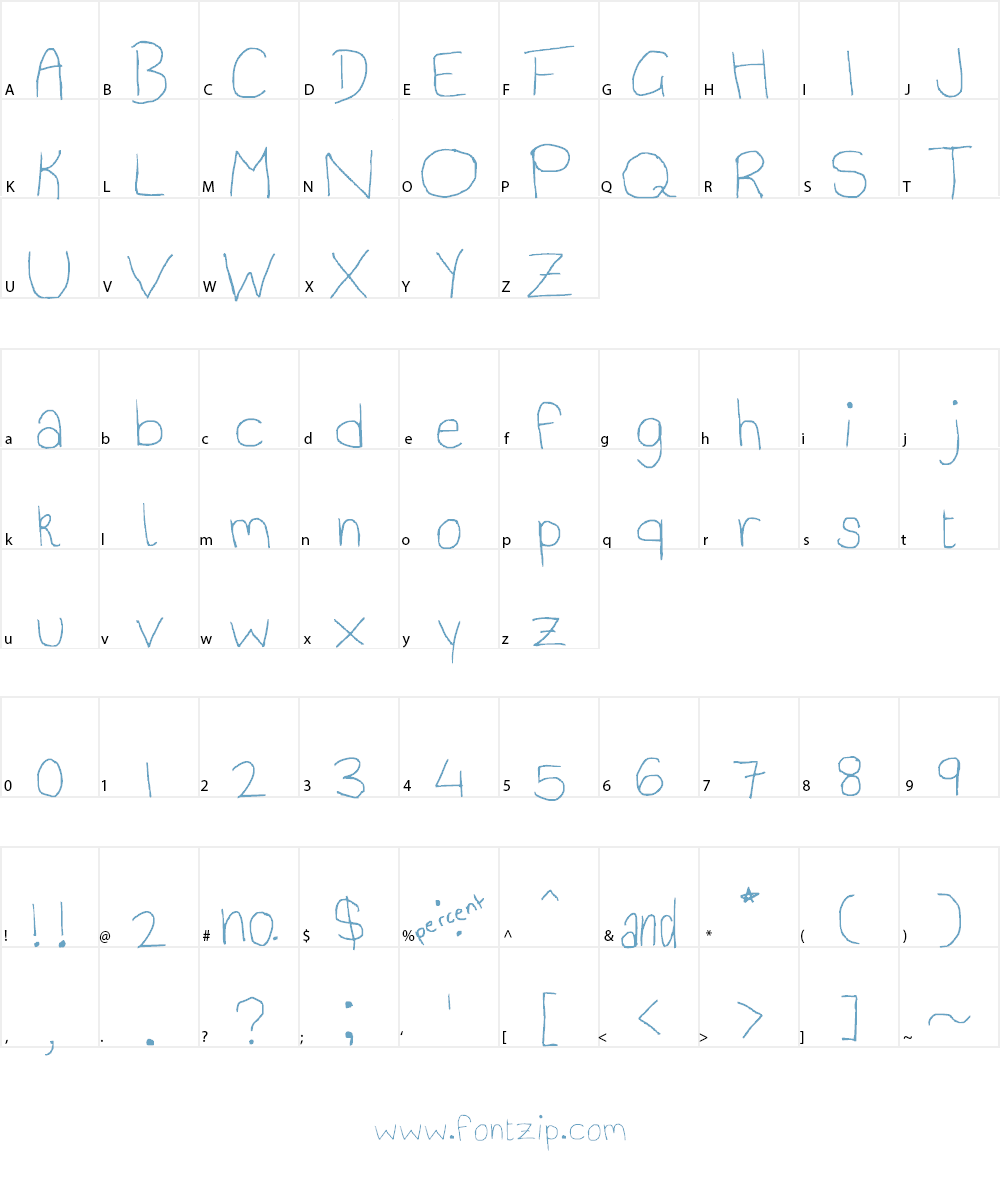 sticks and stones may break my Font Character